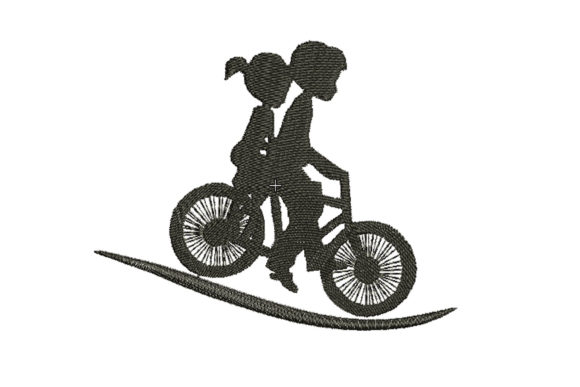Girl with a Boy Silhouette