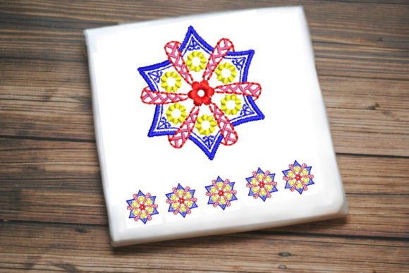 Multi Color Flower Fan